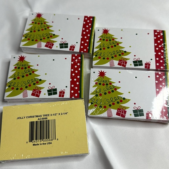 Jolly Christmas Tree Enclosure Card 3.5x2.25" Pack of 50 - Picture 5 of 5